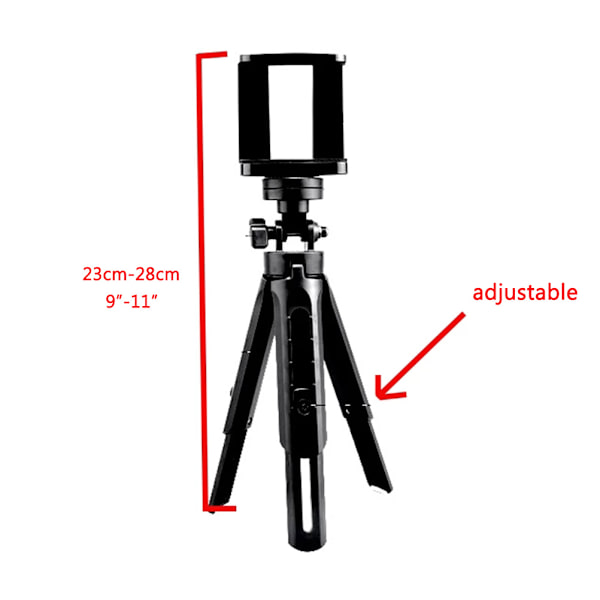 Mini Tripod Telefonhållare Universell Mobil Live Stativ Selfie Teleskopisk Fällbar Skrivbordskamera Telefonhållare