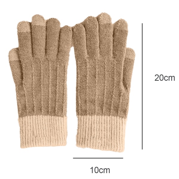 Vinter Touchscreen Stretch Thermal Magic Handskar Varm Ull Stickad