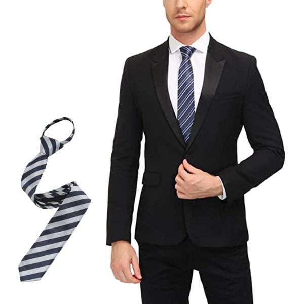 Herr slips klassisk sidenslips vävd jacquard slips
