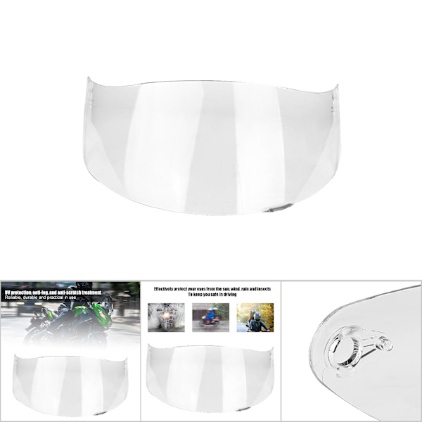 Motorcykel Vindskærm Hjelm Linse Visir Skærm Full Face Fit Til AGV K1 K3 SV K5 K5‑S Transparent