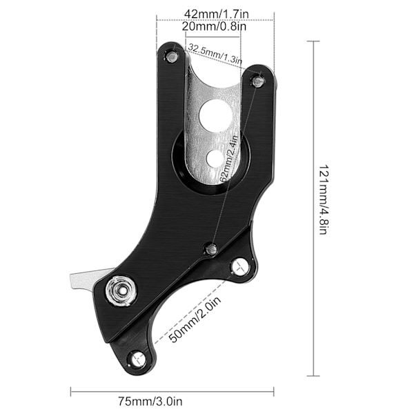 MIXIM Cykelbroms Aluminiumlegering Fast Säte Adapter Konverter Cykel Skivbroms Konvertering