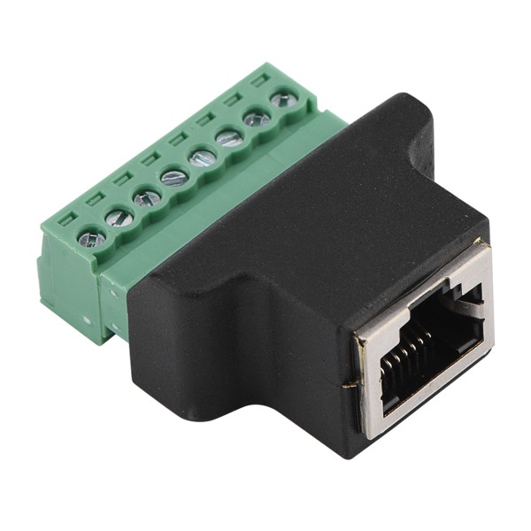 DVR Ethernet-liitäntä RJ45 naarasliitin 8-napaiseen ruuviliittimeen