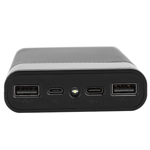 KA4 Högkvalitativ ABS 4 X 18650 Bärbar DIY Normal Batterilåda Ingen Svetsning Mobil Strömförsörjningsfodral Kit för Laddning