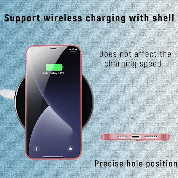 Ultratunt, Lätt, Mattsvart Skal, iPhone 15, iPhone 14, iPhone 13, iPhone 12, iPhone 11, iPhone XS, iPhone XR, iPhone 8, iPhone 7, Roséguld, iPhone iPhone 15 Pro Max