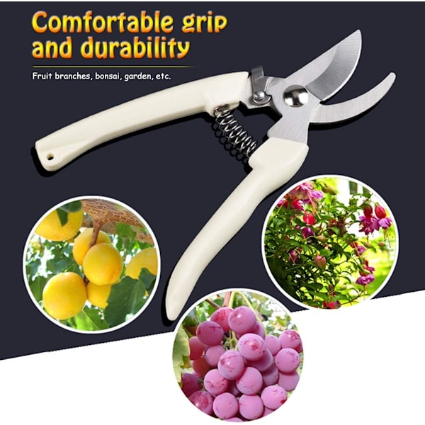 Kraftfull Trimmer, Rostfria Blad, Ergonomiskt Designad Trädgårdssax För Grenklippning, Fruktträdgårdar Och Beskärning, Precisionssax Med Mikrospets