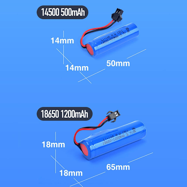 Litiumioniakku ladattava 3.7V litiumioniakku RC-temppuauton