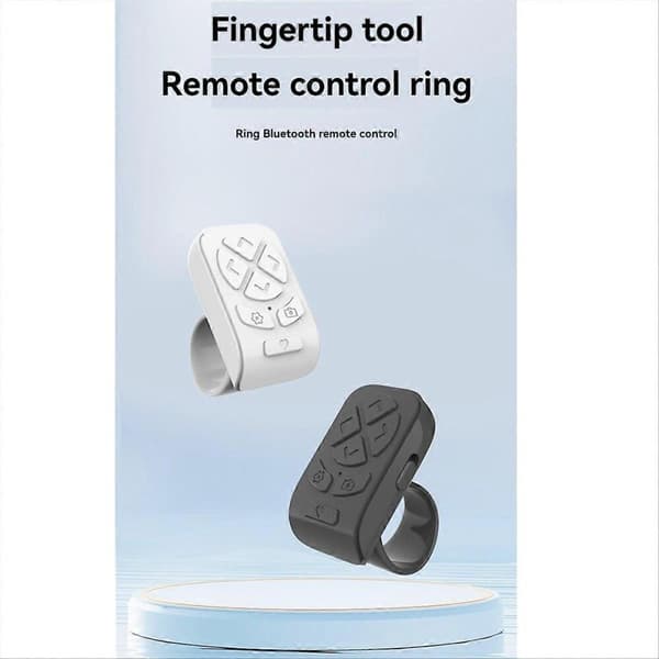 Trådløs Bluetooth-fjernkontroll Fingertupp-fjernkontrollring A