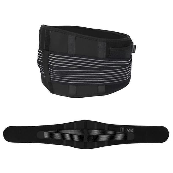 GETIT Varme Vibrations Taljebælte, Sort, Passer til 72-120 cm talje, 3 Varmeniveauer