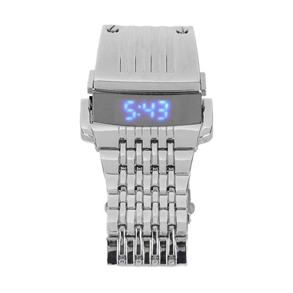 Legering Klokke LED Digital Display Hurtigutløsning Motesmann Klokker for Daglig Forretning