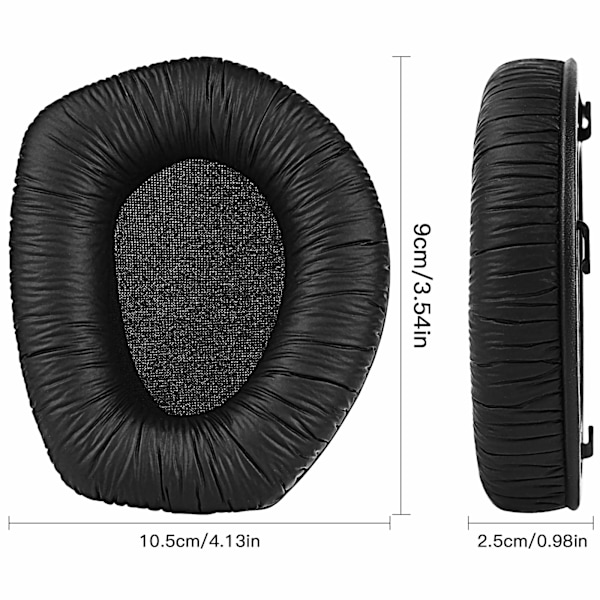 Enkelt Snabbt Ersättning För Sennheiser RS-Serien, Bekväm Lyssning Hög Elastisk Svamp Rynkigt Konstläder, Ersättningsöra