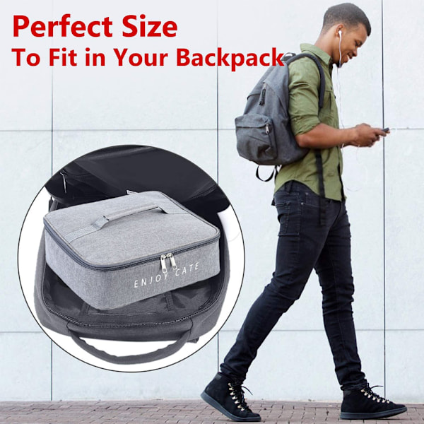 Sack Food Handbags Case Hög Kapacitet för Resor Arbete Skola Picknick