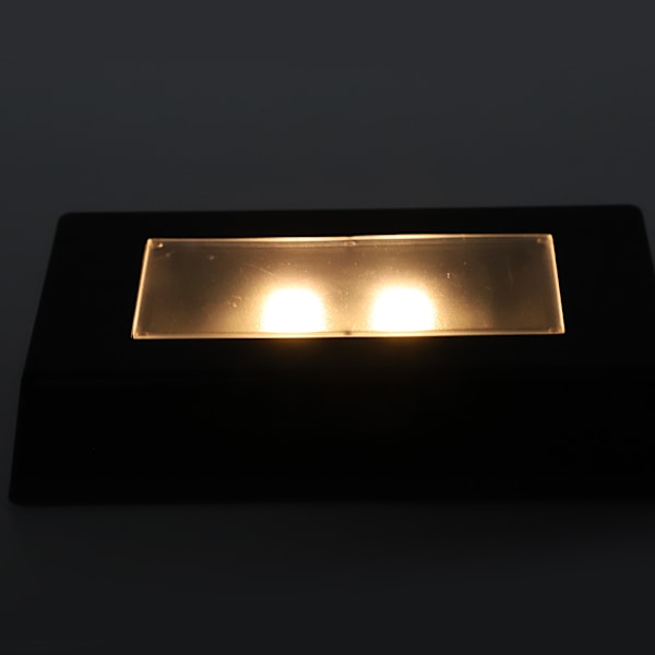 LED-skjermbase med fargeskiftende lysstativ med USB-kabel for 3D-krystallstatuer Smykker