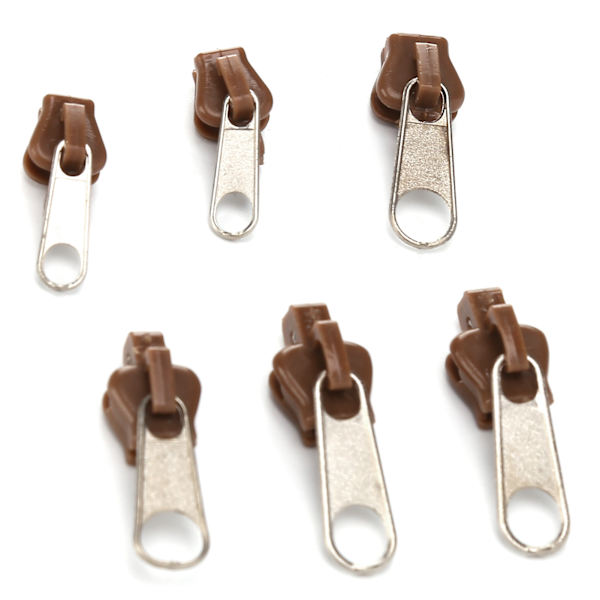 12 stk. Universal glidelåsreparasjonssett for DIY jakker, jeans, bukser, frakker, lommebøker, kaffe