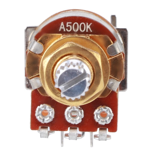 Gitar Kontroll Pot Tone Potentiometer Elektrisk Gitarr Bas Push Pull 18mm Axel Längd a500kGuld