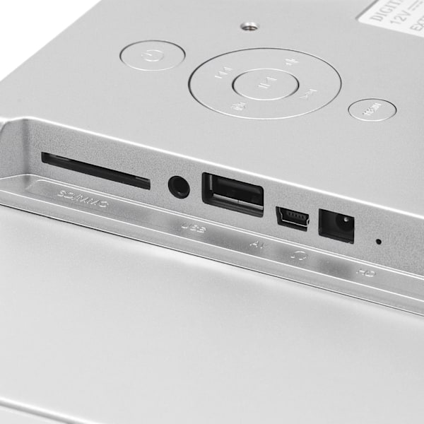 15,2-tums Digital Fotoram HD Elektronisk Fotoalbum med Fjärrkontroll Stöd Video Musik Klocka Kalender 100‑240V EU-kontakt