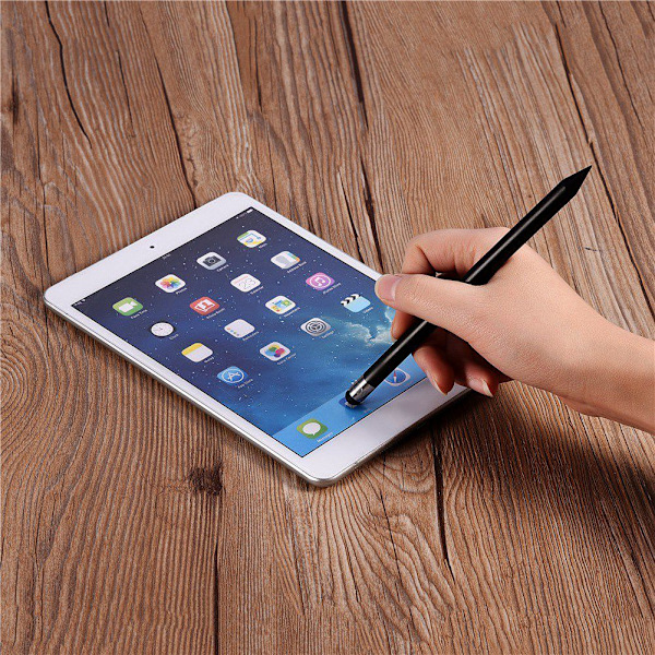 Reserve Kapacitiv Touch Screen Stylus Pen Blyant til iPhone/ Blackberry/ HTC Sort