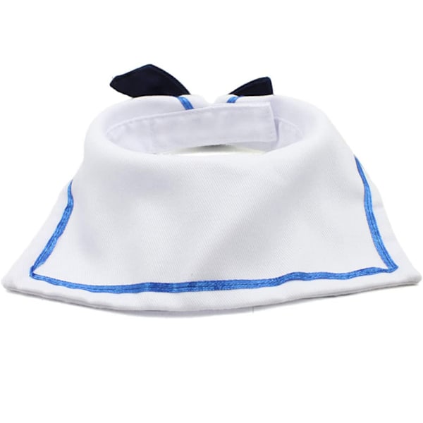 Husdjurs Sjömansdräkt, Kaptenshatt & Ankare Bandana, Justerbar Cape i Kvalitetspolyester för Lekfull Nautisk Cosplay