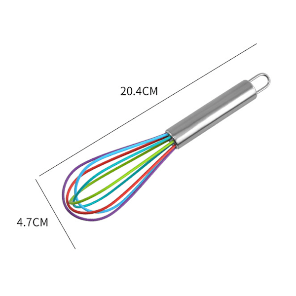 Vispar för matlagning  Silikon Mini Visp 2 Pack Färgad Ballong Äggvisp för blandning Vispning Vispning