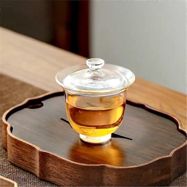 Glas Tekopp Transparent Te Lock Skål