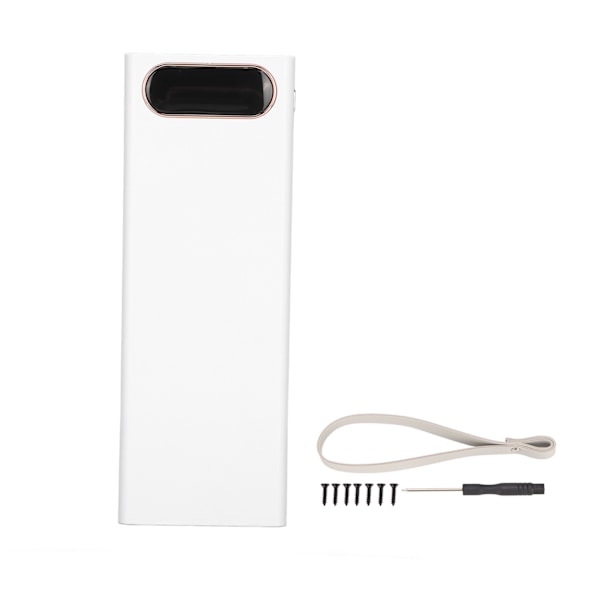 L20 18650 Batteriholder 10W DIY Mobil Powerbank Etui Bærbar Batterioplader med LCD-skærm til 20 Batterier