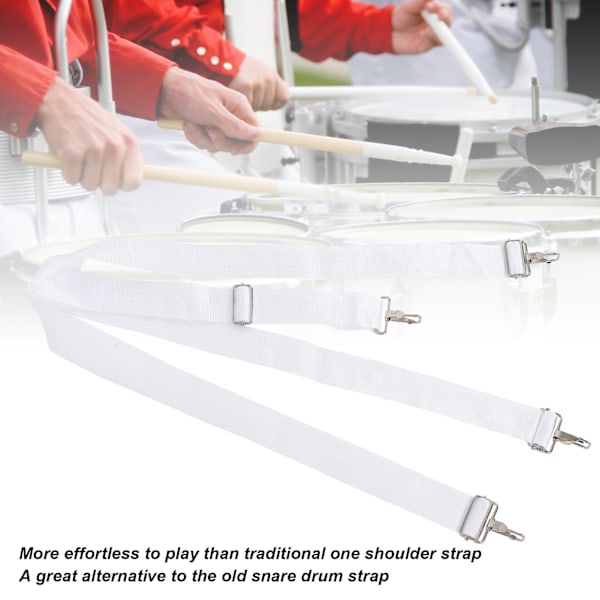 Snare-rumpu hihna nylon-sling ristikkäinen kaksois olkahihna soittimen lisävarusteet