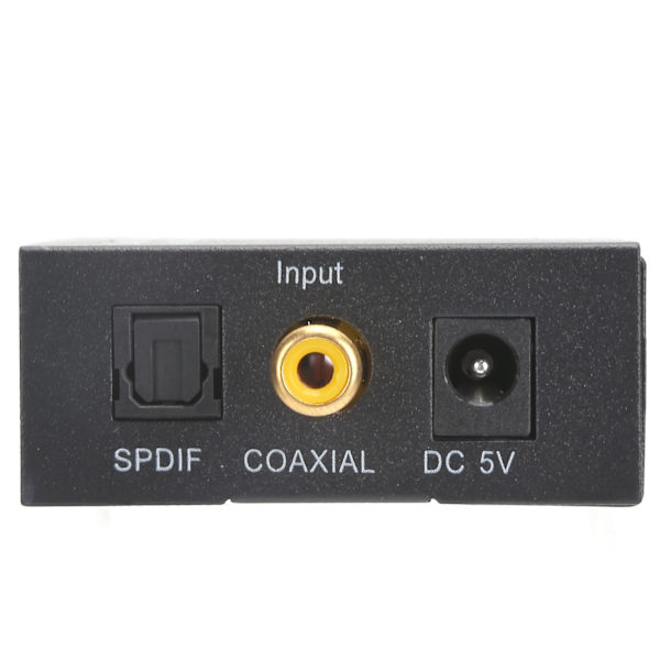 3,5 mm ljudadapter digital optisk koaxial till analog RCA L R-omvandlare för professionell ljudväxling i hemmet (värd USB-kabel optisk kabel ljud