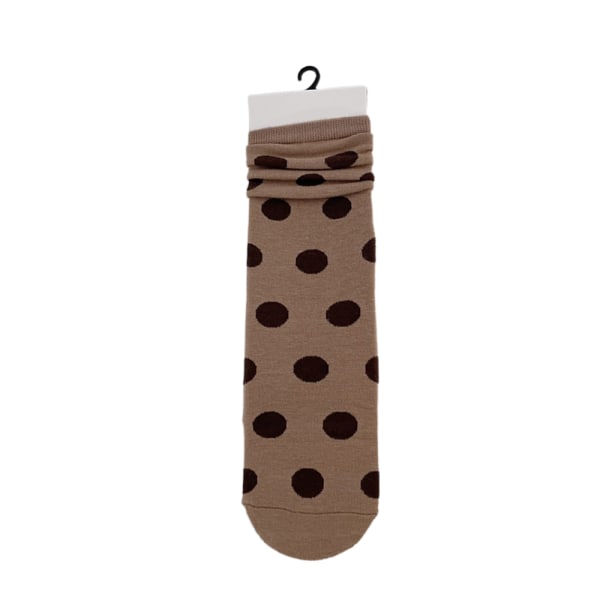 Mid-stocking fållade strumpor, nya prickmönster, för att bära