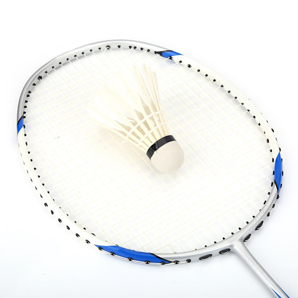 12 st/förpackning vita fjäderbadmintonbollar - badmintonbollar för utomhusträning