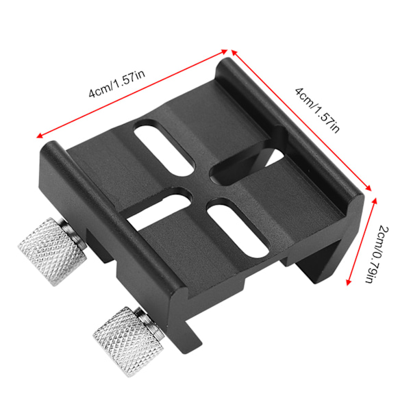 Teleskop Finderscope Montering Dovetail Slot Plate Groove Skrue Tilbehør for Celestron