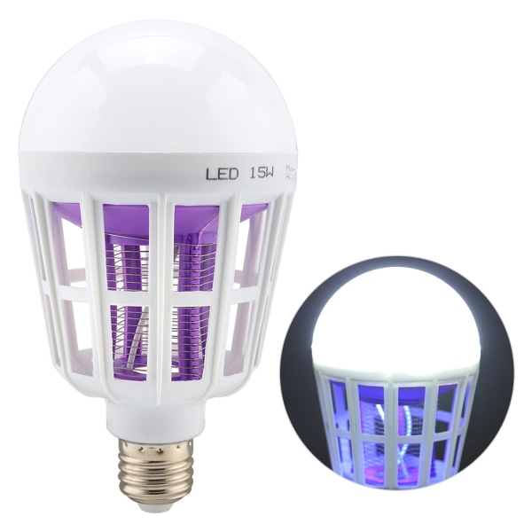 220V LED-hyttysmyrkkypolttimo 15W LED-valot Anti Fly Bug Zapper