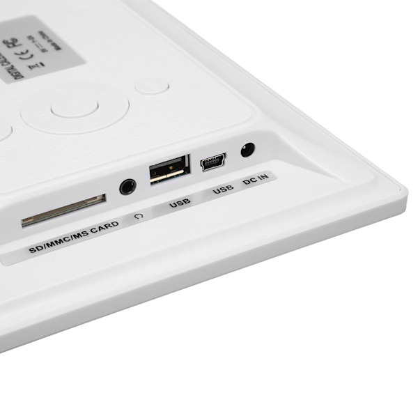 7-tums digital dagklocka automatisk dimbar 8 språk dagklocka med oförkortad veckomånadsdatum för äldre 110‑240V