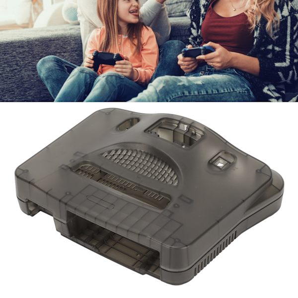 Erstatningsdeksel for N64 Retro Spillkonsoll - Gjennomsiktig, Multifunksjonelt