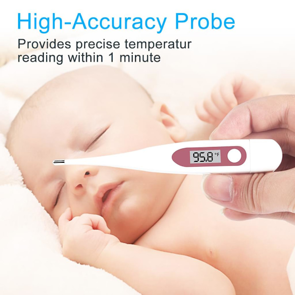 Digital febertermometer Basaltermometer Kroppstermometer Rektal Oral Axillär Termometer