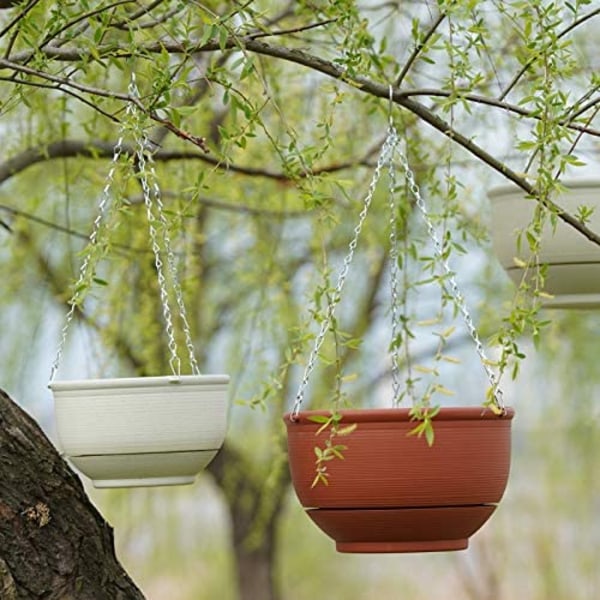 Kingbuy Plast Hängande Planter Självbevattnande Korg Blomkruka