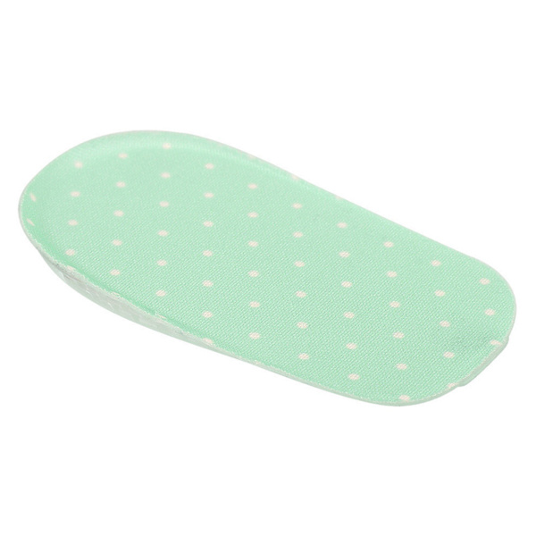 1,5 cm silikone gel indlægssåler højdeforøgelse fod orthotic bue støtte hæl puder grøn