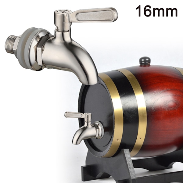 Hållbar Dryckesdispenser Ersättningskran, Rostfritt Stål style1 16mm