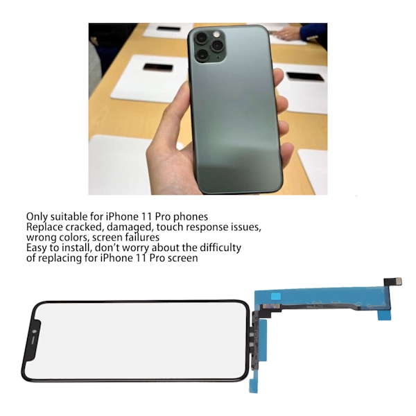 LCD-berøringsskærm Original udskiftningsreservedele LCD-skærm Berøringsskærm til Iphone 11 Pro