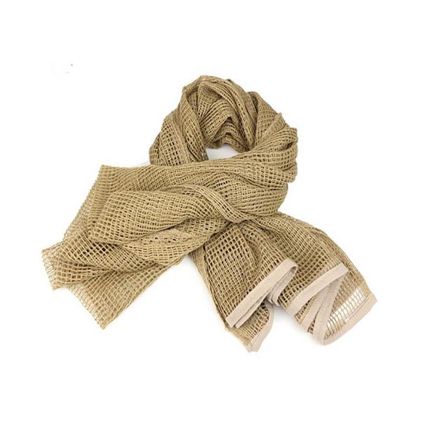 Träningsnät Camo Scarf Sniper Veil Halsdukar för jakt Skytte Vild Fotografering Flerfärgad Utomhus Sport Färgad Dubbelsidig Scarf