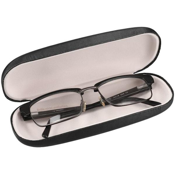Premium brilleetui hardcase for optimal beskyttelse av brillene dine - brilleetui for kvinner og menn - hard skall brilleetui svart