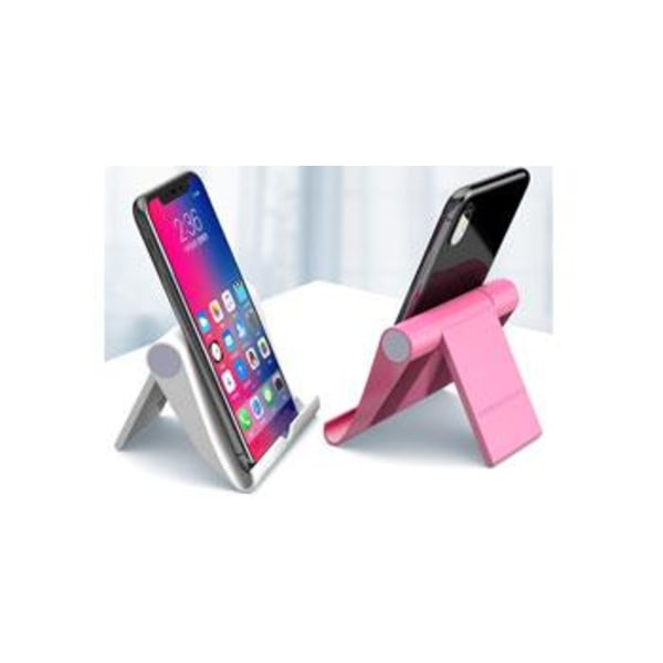 Vikbart Mobiltelefonställ, Frigör Händer Universellt Justerbart Skrivbordshållare Kompatibel med Alla Smartphones och Mini-surfplattor, Robust Halkfri Design,