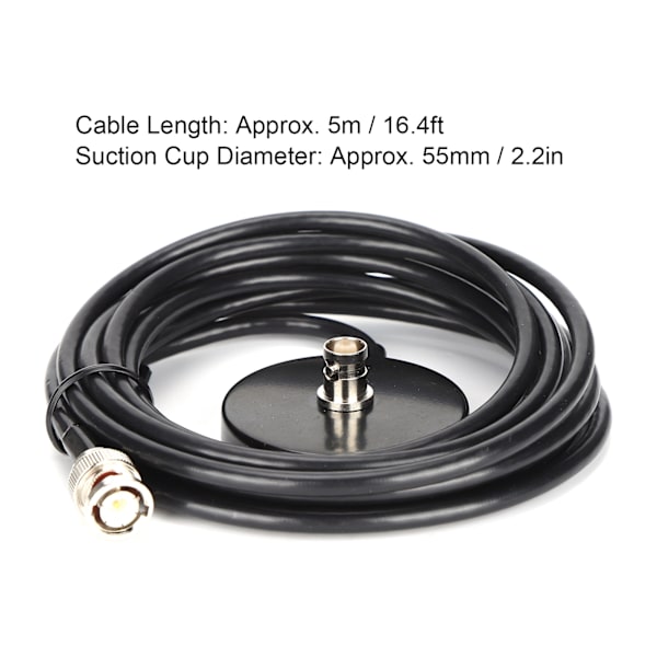 Magnetfeste Baseantenne Bil WalkieTalkie Radio Magnetfeste med BNC Hann 503 Feeder Line
