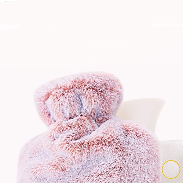 Ultimat Avslappningskompis, 1,8L Portabel Varm/Kall Terapi Flaska med Bred Öppning, Läcksäker Design, Mjukt Plysch Fleece Överdrag, Multifunktionell för