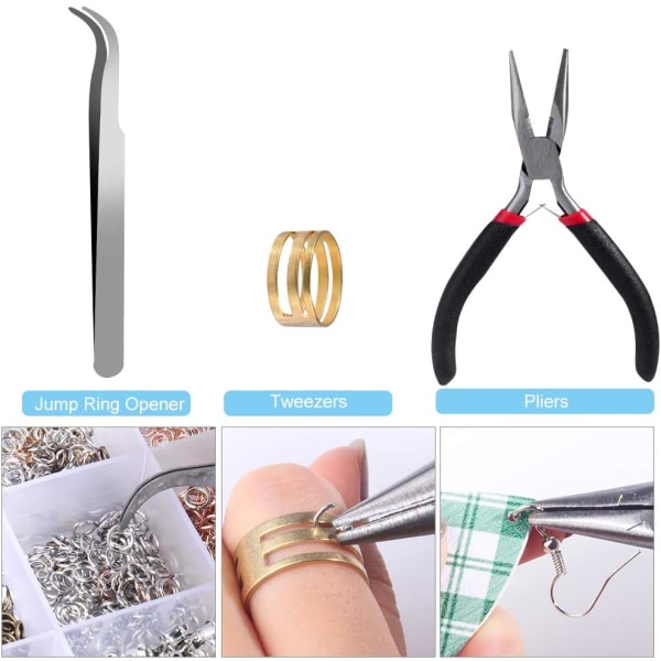 Hicdaw 2500 st Earring Hooks Örhänge Tillverkningssats Örhänge Hooks