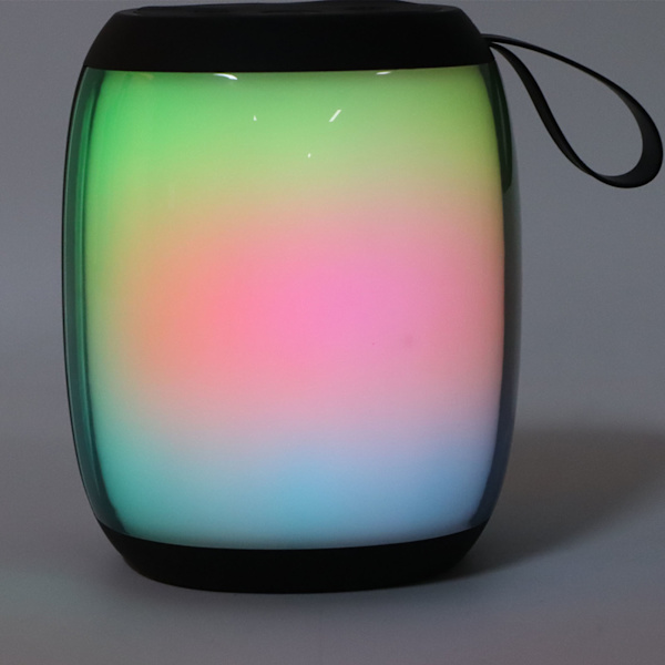 Mikrofon Bluetooth-högtalare RGB-ljus Mini Karaoke-maskin med en mikrofon för hushållsparty