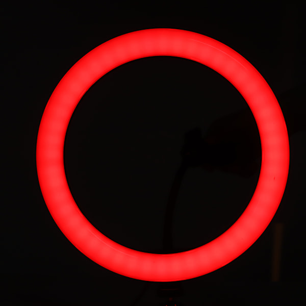 RGB-rengasvalaisin puhelinpidikkeellä, säädettävällä jalustakiinnikkeellä suoratoistoon