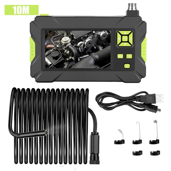 4,3 tuuman P30 1080P HD putkitarkastusendoskooppikamera IP67 vedenpitävä teollinen boroskooppi 10 m/32,8 jalan kaapeli
