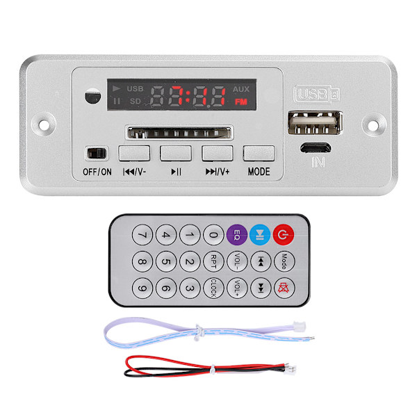 5V MP3 Audio Dekoder Modul USB FM Radio MP3 Dekodningstavle Musikafspiller med Effektforstærker