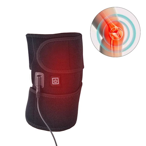 Heated Knee Brace Wrap Support Portable Electric Heating Knee Pads Adjustable Warm Knee Pads for Calves Thighs and Arms