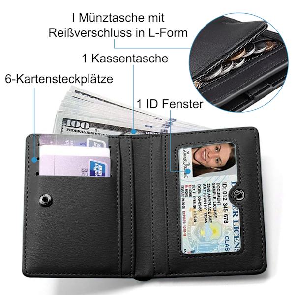 Damplånbok, Liten Damplånbok, Blå Läderplånbok, Zero Wallet, Dam Zero Wallet, Dragkedja Plånbok, Flera Kortplatser, Används för att fira