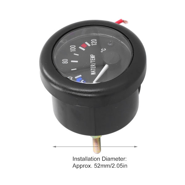 Marine Vandtemperaturmåler 40‑120℃ LED-baggrundsbelysning med alarmsensorindikatorlys 12V